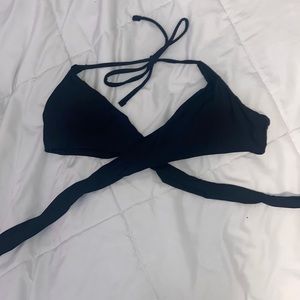 black medium (fits like small) crisscross bikini top
